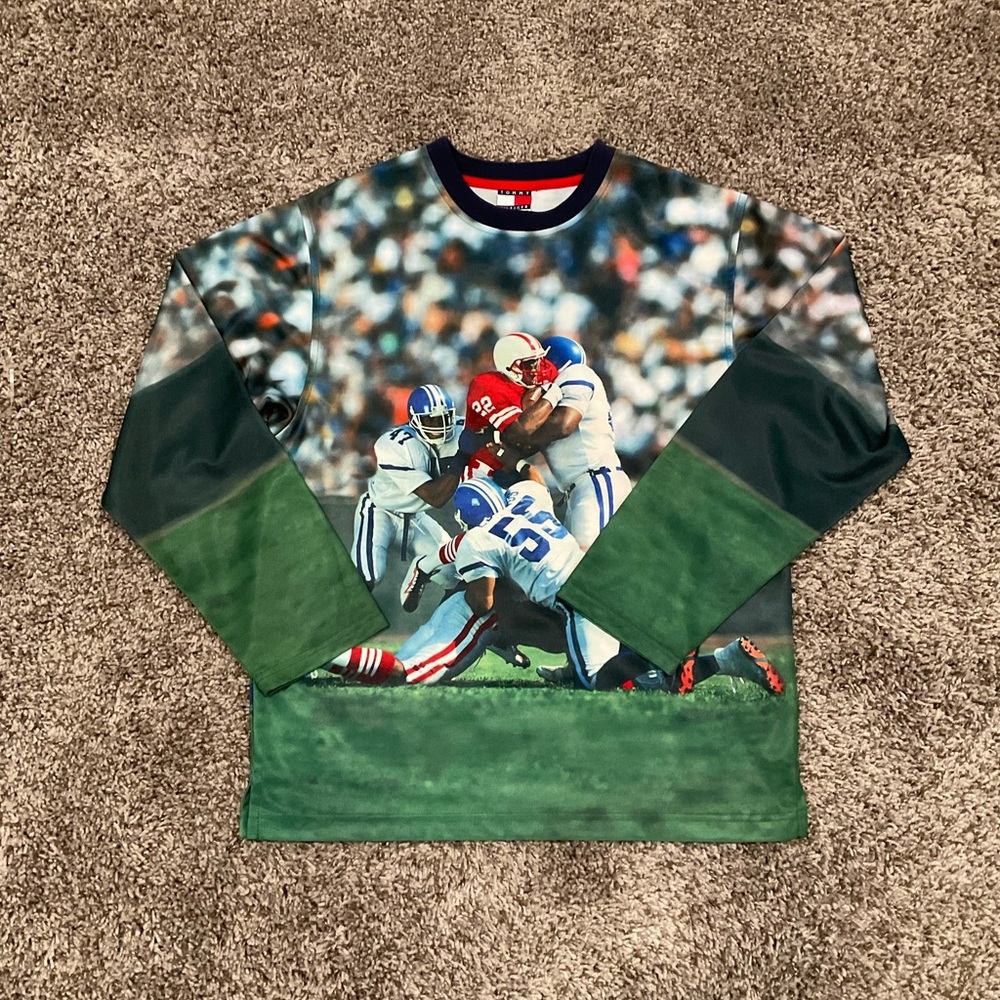 Vintage Tommy Hilfiger Youth XL Long Sleeve Football Shirt
